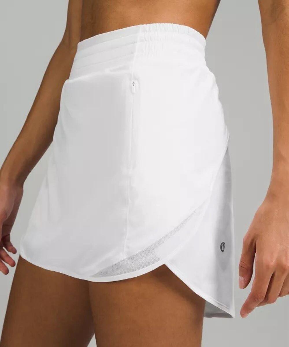 Lululemon White High-Rise Mini Skort Size 6 Tennis Running Athletic Activewear